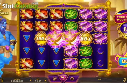 Скрин3. Genie's Arabian Riches слот