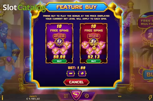 Скрин6. Genie's Arabian Riches слот