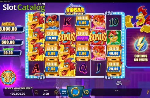 Скрин2. Bruno's Vegas Gold Blitz слот