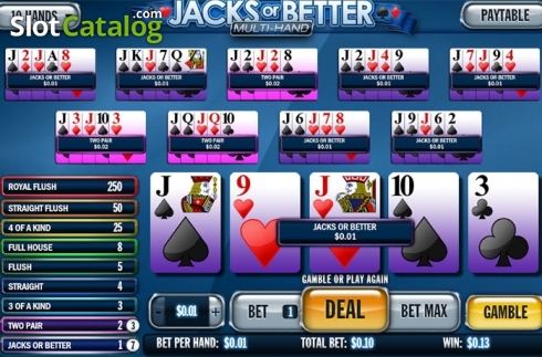 Скрин3. Jacks or Better MH (NetEnt) слот