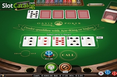 Скрин3. Oasis Poker Professional Series слот