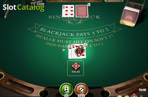 Скрин5. Single Deck Blackjack Professional Series High Limit слот