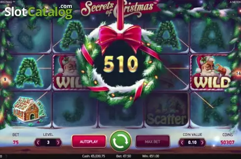 Скрин4. Secrets of Christmas слот