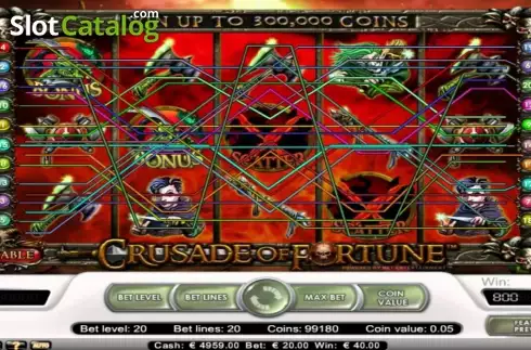 Скрин3. Crusade of Fortune слот