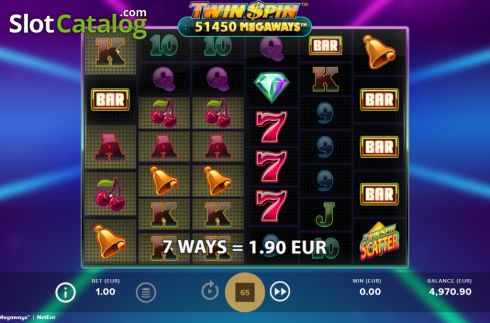 Скрин4. Twin Spin Megaways слот