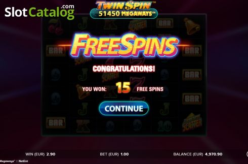 Скрин5. Twin Spin Megaways слот