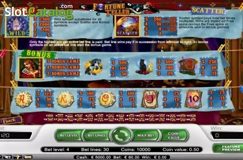 Скрин6. Fortune Teller (NetEnt) слот
