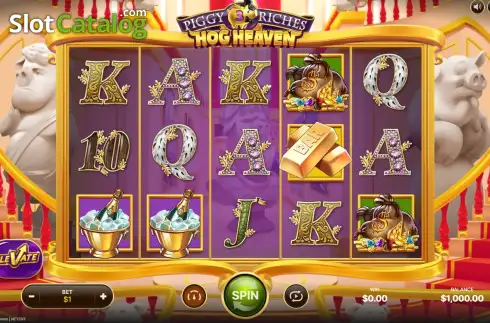 Скрин2. Piggy Riches 3 Hog Heaven слот