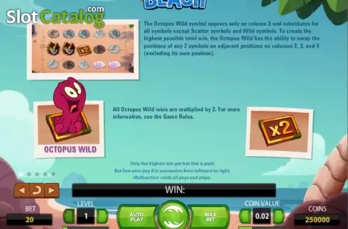 Скрин7. Beach (NetEnt) слот