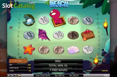 Скрин2. Beach (NetEnt) слот