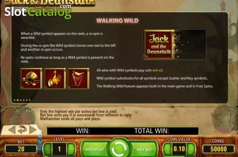 Скрин8. Jack and the Beanstalk (NetEnt) слот