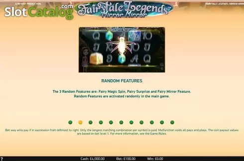 Скрин6. Fairytale Legends: Mirror Mirror (NetEnt) слот