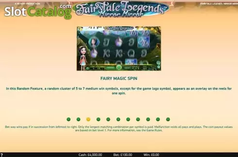 Скрин7. Fairytale Legends: Mirror Mirror (NetEnt) слот