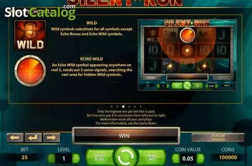 Скрин8. Silent Run слот