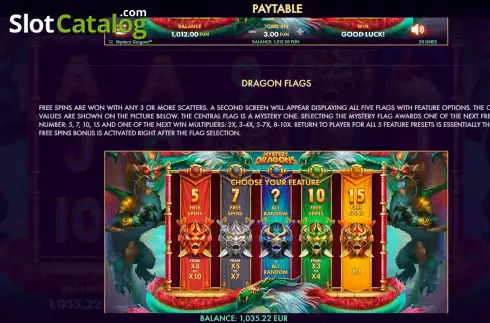Скрин6. Mystery Dragons слот
