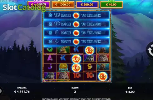 Скрин8. Wolf Reels Rapid Link слот