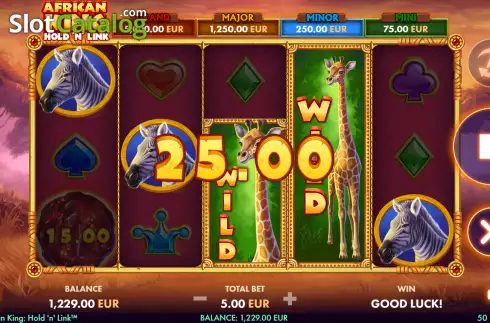 Скрин3. African King Hold'n'Link слот