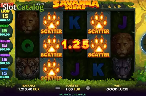 Скрин5. Savanna Squad слот