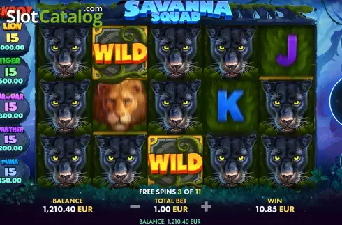 Скрин9. Savanna Squad слот