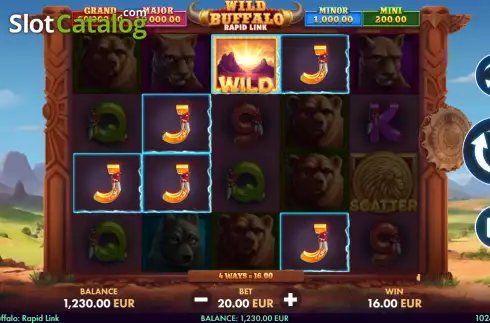 Скрин4. Wild Buffalo: Rapid Link слот