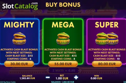 Скрин6. Elephant's Gold Buy Bonus Combo слот
