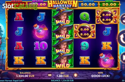 Скрин2. Halloween Harvest: Rapid Link слот