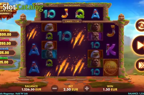 Скрин3. Wild Buffalo Megaways: Hold 'N' Link слот