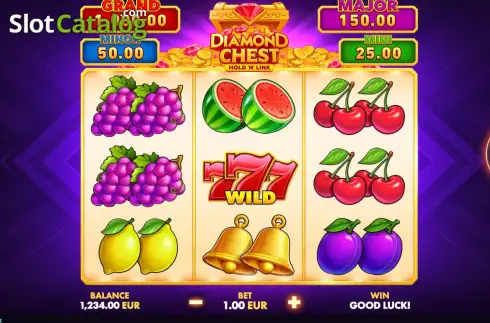 Скрин2. Diamond Chest: Hold 'N' Link слот