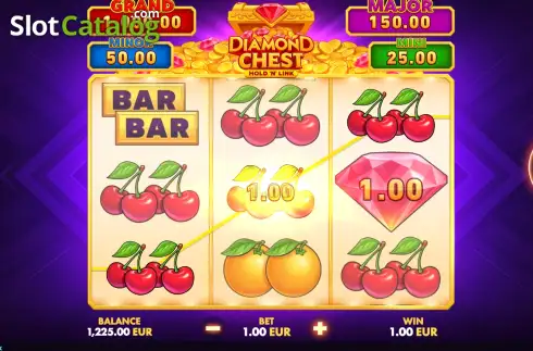 Скрин3. Diamond Chest: Hold 'N' Link слот