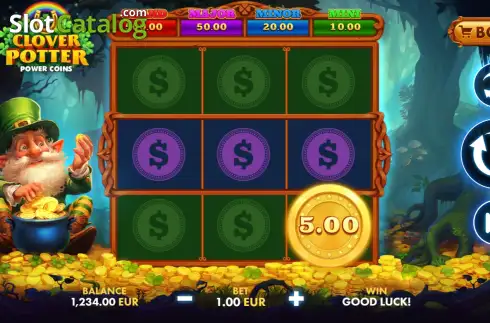 Скрин2. Clover Potter: Power Coins слот