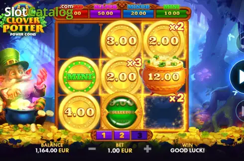 Скрин3. Clover Potter: Power Coins слот