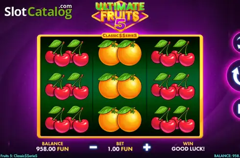 Скрин3. Ultimate Fruits 5 Classic$$erieS слот