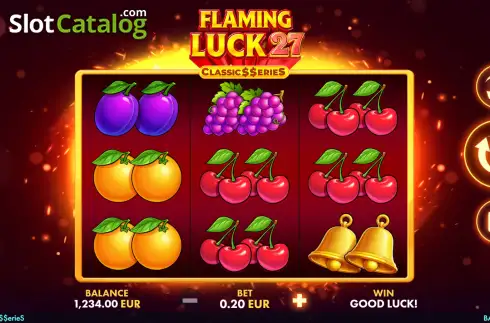 Скрин2. Flaming Luck 27 - Classic Series слот