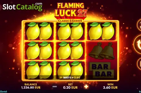 Скрин3. Flaming Luck 27 - Classic Series слот
