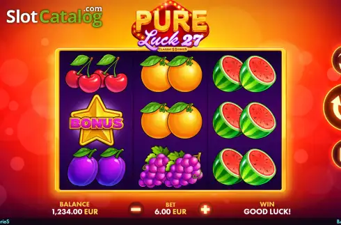 Скрин2. Pure Luck 27 - Classic Series слот