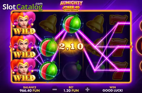 Скрин3. Almighty Joker 40: Classics Series слот
