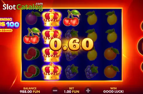 Скрин3. Burning Wins 100: Classics Series слот