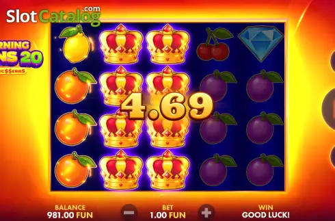 Скрин3. Burning Wins 20: Classics Series слот