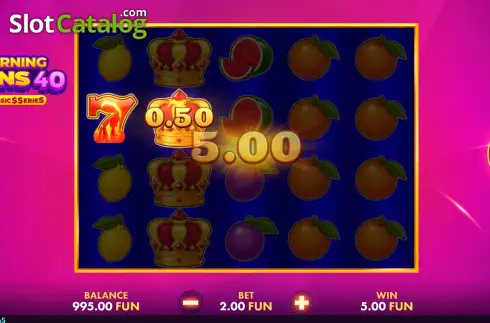 Скрин3. Burning Wins 40: Classics Series слот