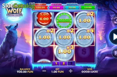 Скрин3. Moonlight Wolf: Power Coins слот