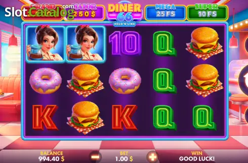 Скрин2. Diner 66 слот