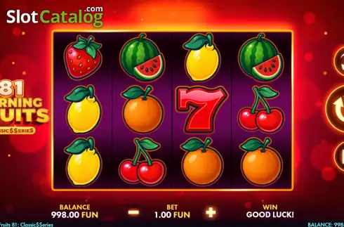 Скрин2. Burning Fruits 81: Classics Series слот