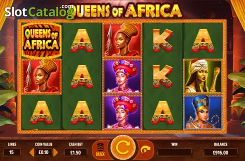 Скрин2. Queens of Africa слот