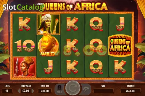 Скрин4. Queens of Africa слот