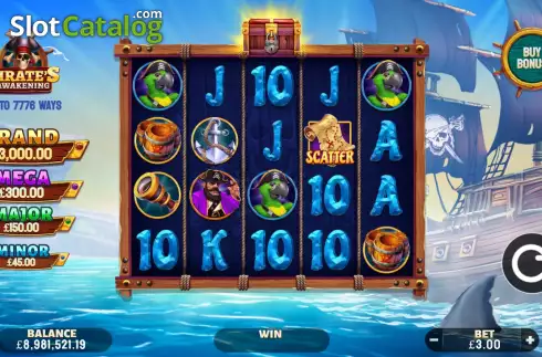 Скрин2. Pirate's Awakening слот