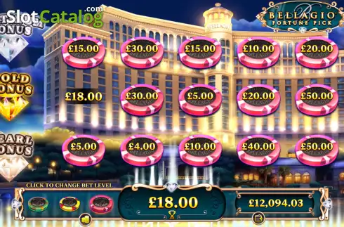 Скрин2. Bellagio Fortune Pick слот