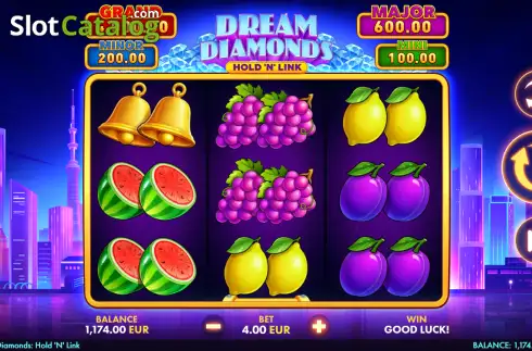 Скрин2. Dream Diamonds: Hold 'N' Link слот