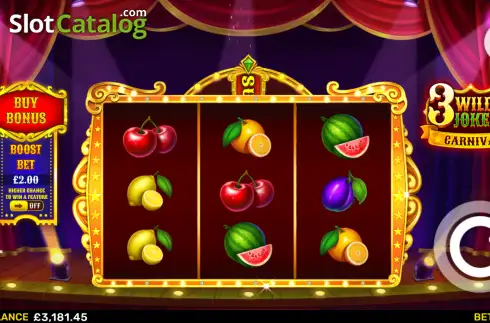 Скрин2. 3 Wild Jokers Carnival слот
