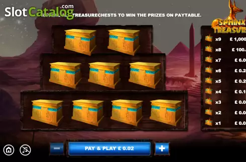 Скрин2. Sphinx Treasure (NewAge Games) слот
