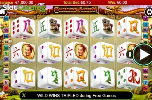 Скрин2. Emperor's Garden Dice слот